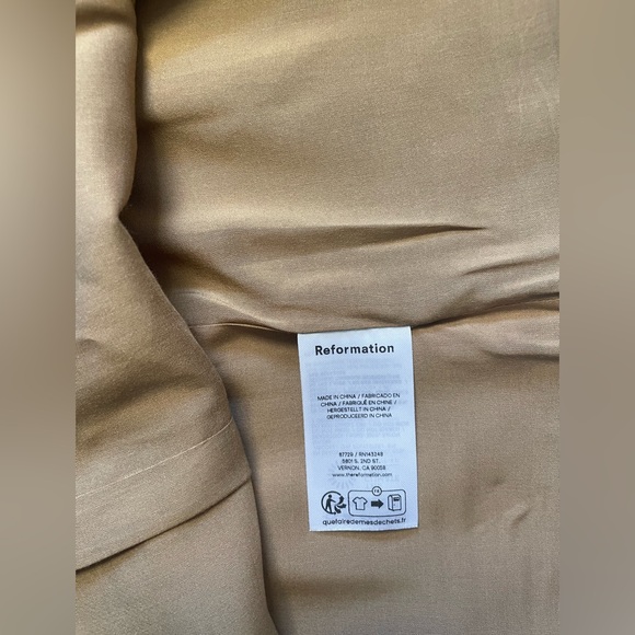 NEW Reformation Citron Mini Sleeveless Dress Brown Bronze | US 4 UK 8 - Picture 12 of 13